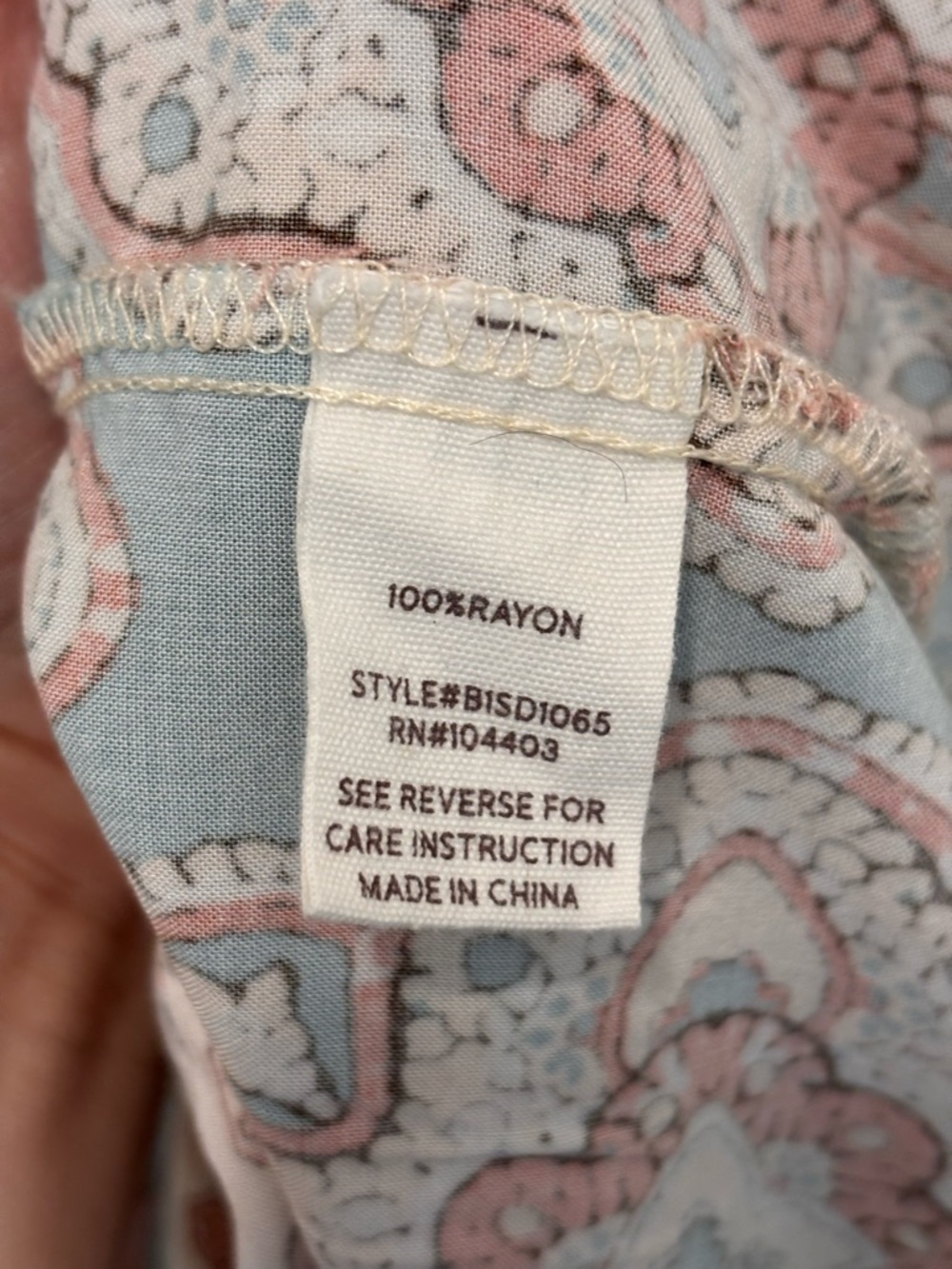 Blu Pepper Boho Printed Midi Dress – Cottagecore / Prairie / Festival Style - Picture 6 of 9